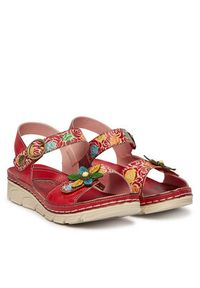 Laura Vita Sandały Dorry 21 Czerwony. Kolor: czerwony. Materiał: skóra #3