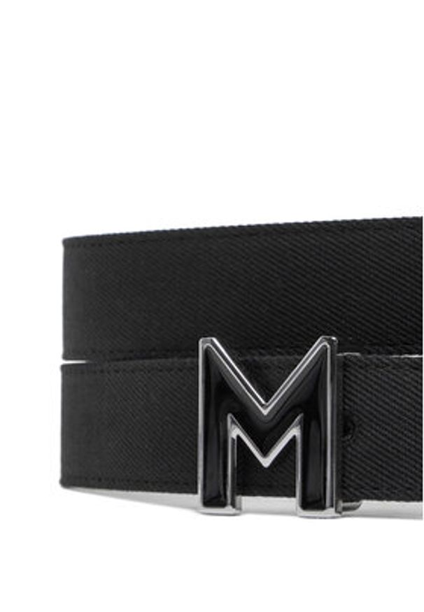 Marella Pasek Damski Cadmio 2513501057200 Czarny. Kolor: czarny. Materiał: materiał