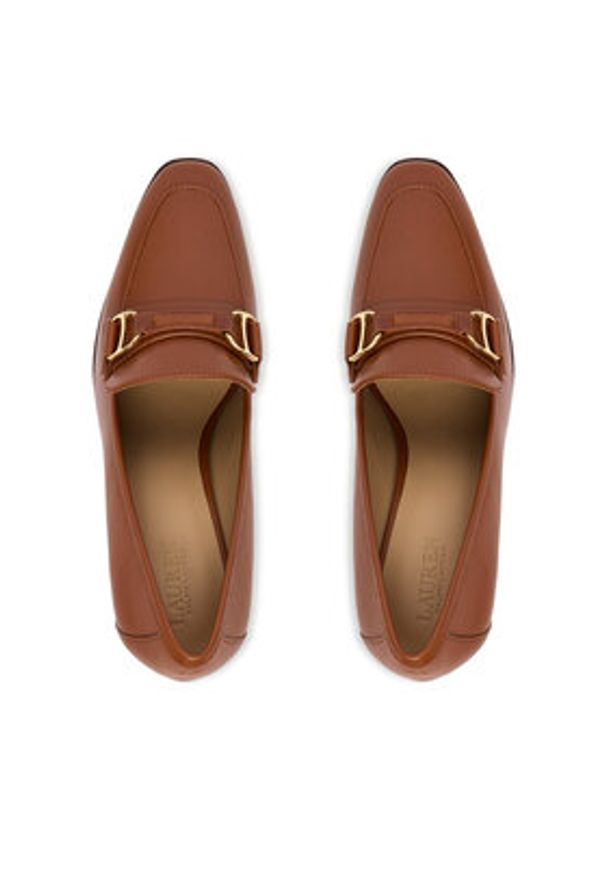 Lauren Ralph Lauren - LAUREN RALPH LAUREN Szpilki 802P04169002 Brązowy. Kolor: brązowy. Materiał: skóra. Obcas: na szpilce