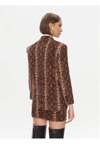 Pinko Marynarka Ginger 102481 A1EK Brązowy Regular Fit. Kolor: brązowy. Materiał: bawełna #4