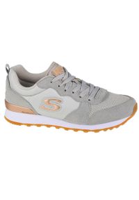 skechers - Buty do chodzenia damskie, Skechers OG 85 Goldn Gurl. Zapięcie: sznurówki. Kolor: wielokolorowy, niebieski, szary. Materiał: materiał, syntetyk, tkanina. Szerokość cholewki: normalna. Sport: turystyka piesza