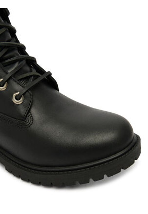 Timberland Trzewiki Premium 8 Inch Lace Up Wp TB0A43MXW021 Czarny. Kolor: czarny. Materiał: skóra