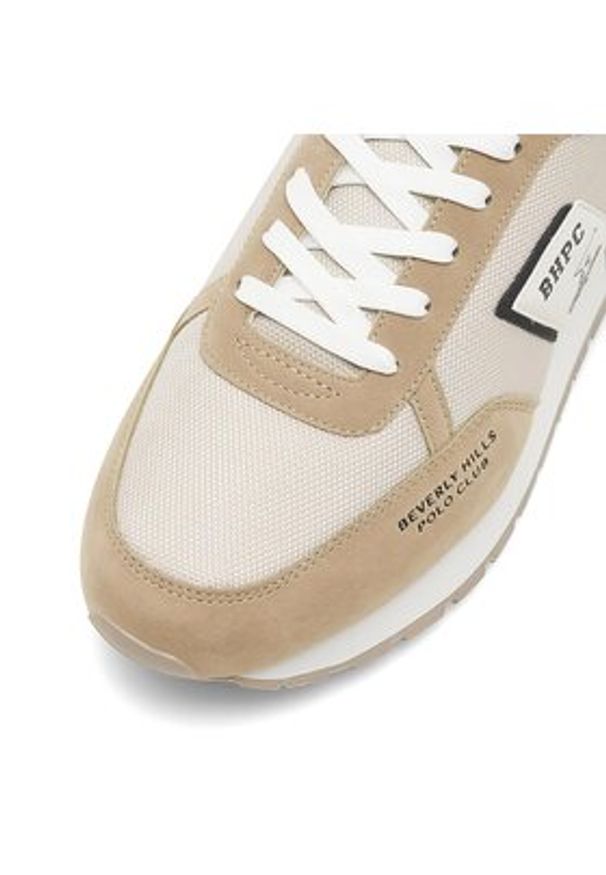 Beverly Hills Polo Club Sneakersy NICK-01 Beżowy. Kolor: beżowy. Materiał: materiał