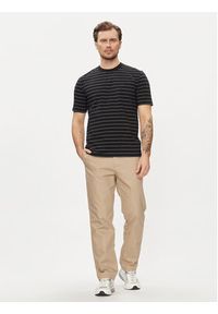 Sisley T-Shirt 3QPBS103C Czarny Regular Fit. Kolor: czarny. Materiał: bawełna #4