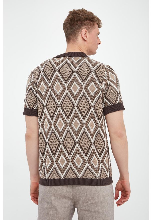 JOOP! Jeans - Polo męskie w romby Diamor JOOP! JEANS. Typ kołnierza: polo