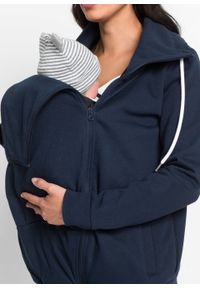 Bluza rozpinana ciążowa z wstawką na nosidełko niemowlęce bonprix ciemnoniebieski. Kolekcja: moda ciążowa. Kolor: niebieski #4