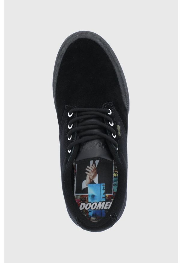 Etnies - Tenisówki Jameson Vulc x Doomed. Nosek buta: okrągły. Zapięcie: sznurówki. Kolor: czarny. Materiał: guma
