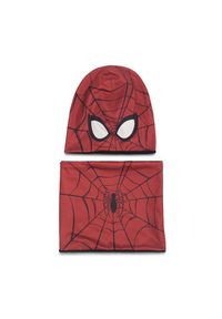 Komplet czapka i komin Spiderman Ultimate. Kolor: czerwony. Wzór: motyw z bajki #1