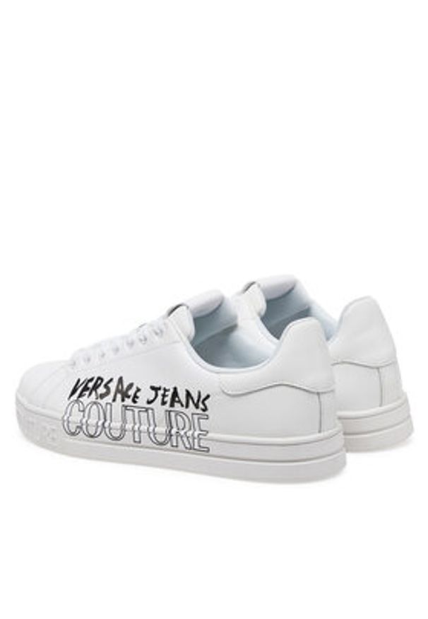 Versace Jeans Couture Sneakersy 78YA3SKC Biały. Kolor: biały. Materiał: skóra