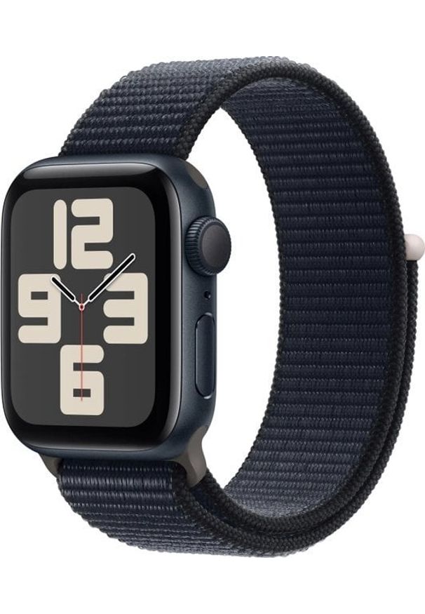 APPLE - Smartwatch Apple Watch SE 2023 GPS 40mm Midnight Alu Sport Loop Czarny (MRE03). Rodzaj zegarka: smartwatch. Kolor: czarny. Styl: sportowy