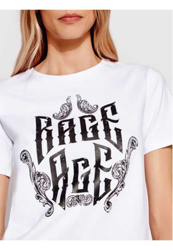 Rage Age T-Shirt Eudoxa 2 Biały Regular Fit. Kolor: biały. Materiał: bawełna
