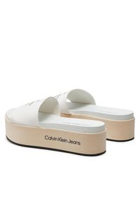 Calvin Klein Jeans Klapki Flatform Sandal Met YW0YW01036 Écru. Materiał: materiał #3