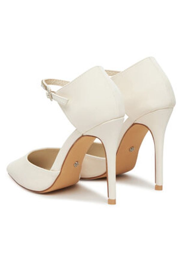 DeeZee Szpilki AJ-97503-3 Écru. Materiał: skóra. Obcas: na szpilce