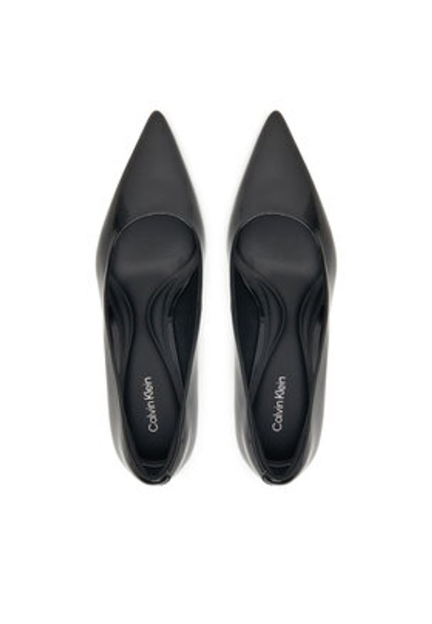 Calvin Klein Szpilki Ess Stiletto 70 Shiny Lth HW0HW02828 Czarny. Kolor: czarny. Materiał: skóra. Obcas: na szpilce