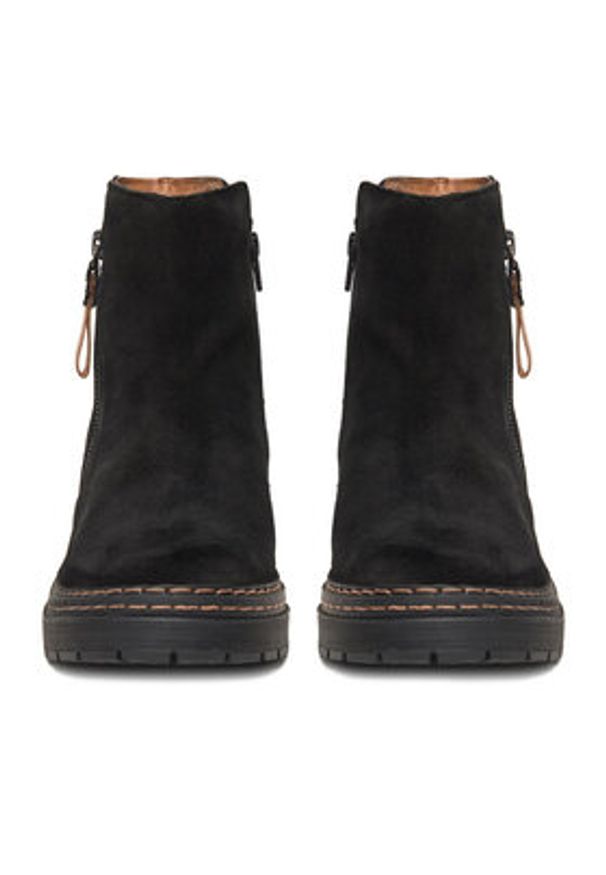 Lasocki Botki CEO-WI23-MICHAELA-03 Czarny. Kolor: czarny. Materiał: zamsz, skóra