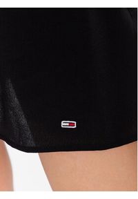 Tommy Jeans Sukienka letnia Essential DW0DW15174 Czarny Regular Fit. Kolor: czarny. Materiał: wiskoza. Sezon: lato