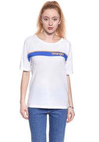 Wrangler - WRANGLER T SHIRT DAMSKI B&Y TRUCKER TEE WHITE W724LG412 112130927 #8