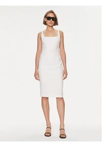 Hugo Sukienka koktajlowa Kanke 50511458 Biały Slim Fit. Kolor: biały. Materiał: syntetyk. Styl: wizytowy #5