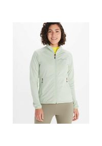 Bluza polarowa damska Marmot Leconte Fleece Jacket rozpinana. Kolor: zielony. Materiał: polar