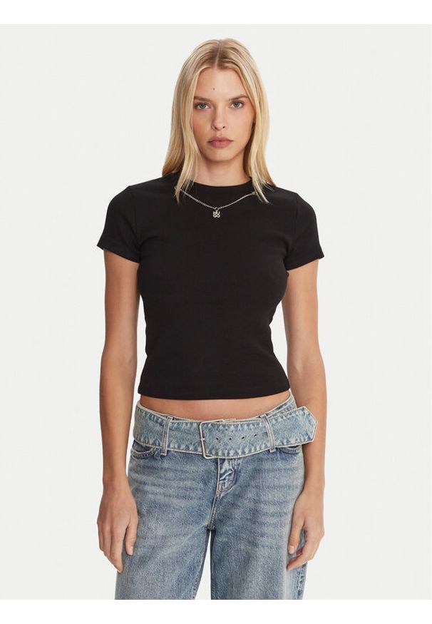 Hugo - HUGO T-Shirt Dannecy 50549392 Czarny Regular Fit. Kolor: czarny. Materiał: bawełna