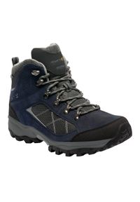 Clydebank Regatta męskie trekkingowe buty. Kolor: niebieski. Materiał: poliester, skóra. Sport: turystyka piesza #1