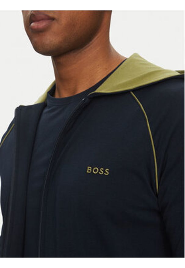 BOSS Bluza Mix&Match 50515313 Granatowy Regular Fit. Kolor: niebieski. Materiał: bawełna