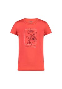 Koszulka dla dziewczynki CMP. Kolor: czerwony. Sport: turystyka piesza #1