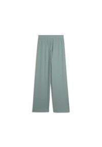 Puma Spodnie Ess Elevated High-Waist Straight 68502530. Stan: podwyższony. Kolor: zielony