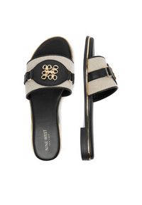 Nine West Klapki CEO-6165-32 Czarny. Kolor: czarny. Materiał: materiał #9