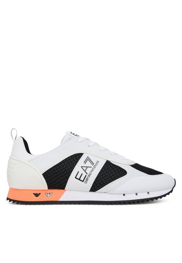 EA7 Emporio Armani Sneakersy 7X000334 AF18610 MZ587 Biały. Kolor: biały. Materiał: skóra