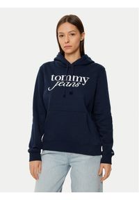 Tommy Jeans Bluza DW0DW20170 Granatowy Regular Fit. Kolor: niebieski. Materiał: bawełna