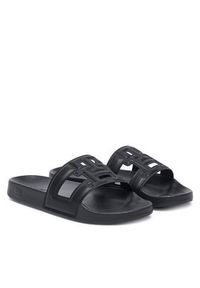 TOMMY HILFIGER - Tommy Hilfiger Klapki Monogram Pool Slide FW0FW09424 Czarny. Kolor: czarny. Materiał: skóra #6