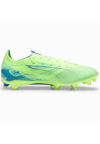 Buty piłkarskie męskie Puma Ultra 5 Match. Kolor: wielokolorowy, fioletowy, zielony. Materiał: materiał, syntetyk. Szerokość cholewki: normalna. Sport: piłka nożna