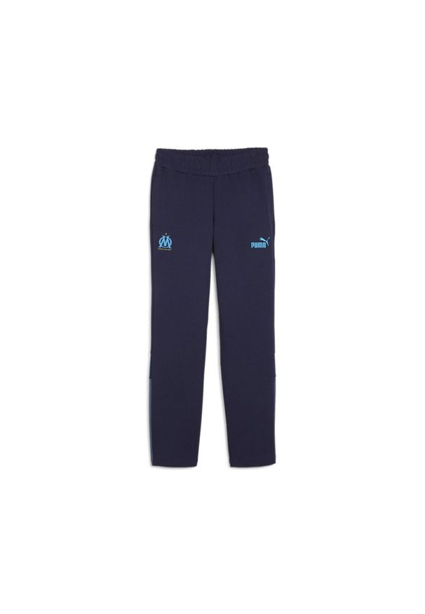 Puma - Spodnie dresowe dla dzieci OM Archive. Kolor: niebieski. Materiał: dresówka. Sport: piłka nożna