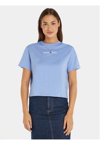 Tommy Jeans T-Shirt DW0DW15049 Niebieski Regular Fit. Kolor: niebieski. Materiał: bawełna #10