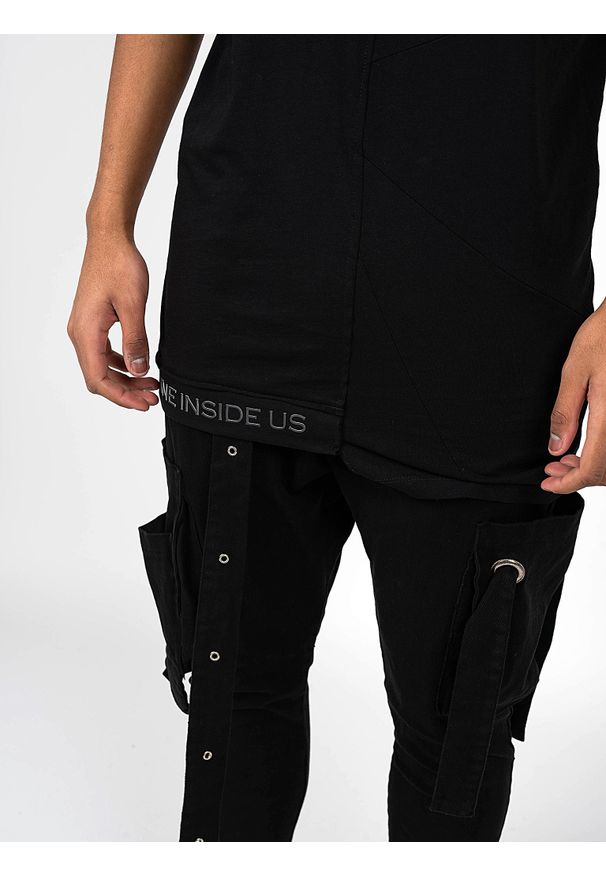 La Haine Inside Us T-shirt "Lalbatro" | P2308 3M | LALBATRO | Mężczyzna | Czarny. Kolor: czarny. Materiał: bawełna. Długość: długie. Wzór: nadruk