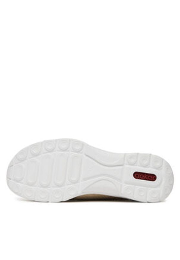 Rieker Sneakersy L3254-62 Beżowy. Kolor: beżowy. Materiał: syntetyk, materiał