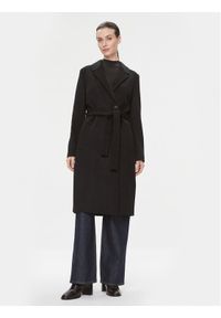 Calvin Klein Płaszcz wełniany Essential K20K205937 Czarny Regular Fit. Kolor: czarny. Materiał: wełna #1