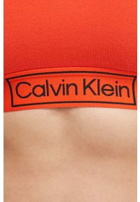 Calvin Klein Underwear biustonosz kolor czerwony gładki. Kolor: czerwony. Materiał: materiał. Wzór: gładki #3