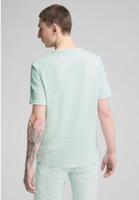 Puma - Koszulka Essentials Elevated Structured PUMA Peaceful Blue. Kolor: niebieski. Wzór: haft