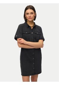 Vero Moda Sukienka jeansowa Jennie 10309665 Czarny Regular Fit. Kolor: czarny. Materiał: bawełna #1