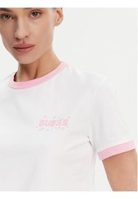 Guess T-Shirt V5GI11 I3Z14 Biały Regular Fit. Kolor: biały. Materiał: bawełna