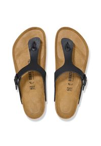 Birkenstock Gizeh Birko-Flor Japonki męskie. Kolor: czarny #2