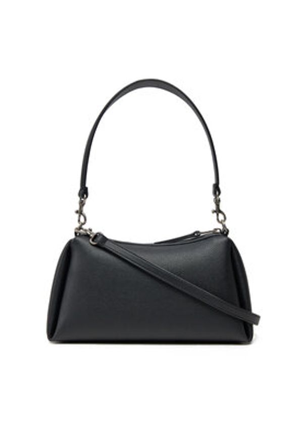 Calvin Klein Jeans Torebka Drop Small Shoulder Bag LV04K3082G Czarny. Kolor: czarny. Materiał: skórzane