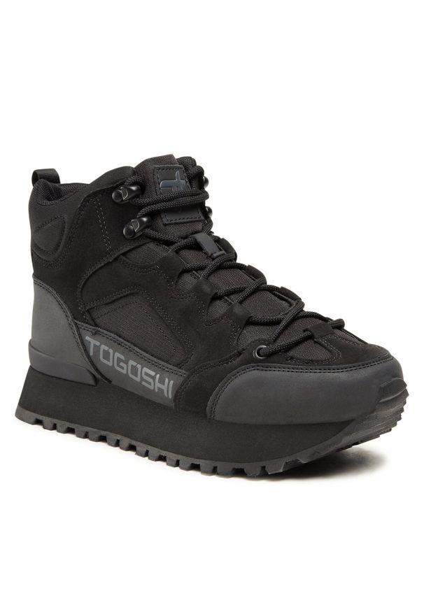 Sneakersy Togoshi WP07-11738-03 Black. Kolor: czarny. Materiał: materiał
