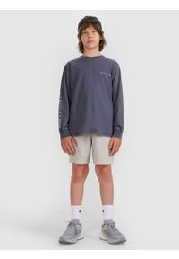 4f - 4F Longsleeve oversize z nadrukiem chłopięcy - szary 128 (7-8 lat). Okazja: na co dzień. Kolor: szary. Materiał: jersey, bawełna, tkanina. Długość rękawa: długi rękaw. Długość: długie. Wzór: nadruk. Sezon: lato. Styl: elegancki, casual, klasyczny, sportowy #2