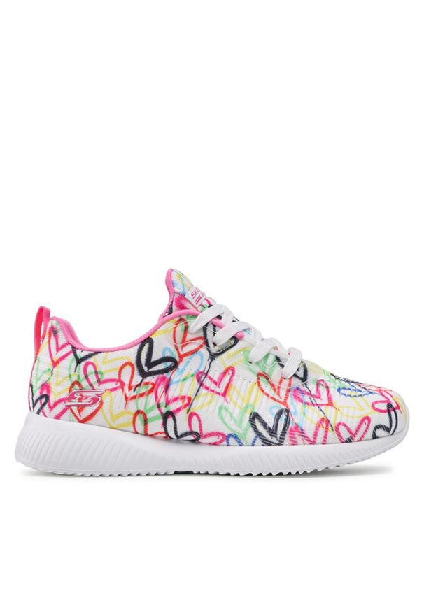 skechers - Skechers Sneakersy Starry Love 117092/WMLT Biały. Kolor: biały. Materiał: materiał