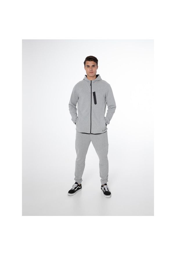 Bluza męska Protest NXGARISTOTLE full zip hoody. Kolor: szary