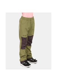 Dziecięce spodnie softshell Kilpi RIZO-J. Kolor: zielony. Materiał: softshell. Sezon: lato. Sport: turystyka piesza
