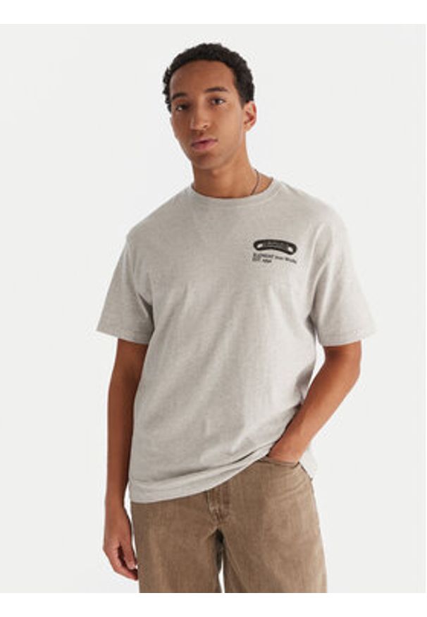 Element T-Shirt Iron Works SS ELYZT00565 Szary Relaxed Fit. Kolor: szary. Materiał: bawełna